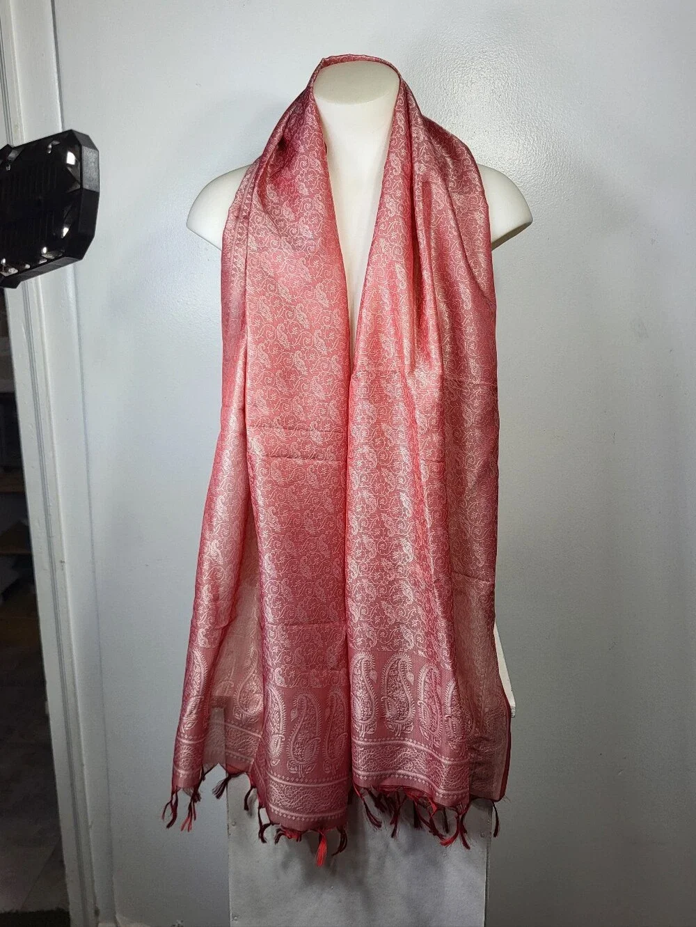 Elegant Rose Paisley Women's Scarf 21
